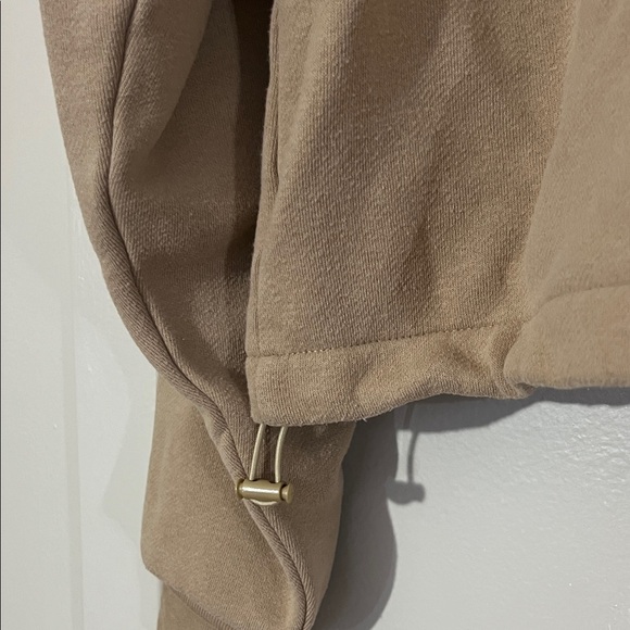OAK + FORT Tan Quarter-Zip Pullover - Picture 5 of 5